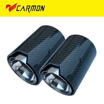

2PCS Real Carbon Fiber Exhaust Pipe Muffler tip For BMW M Performance exhaust pipe M2 F87 M3 F80 M4 F82 F83 M5 F10 M6 F12 F13