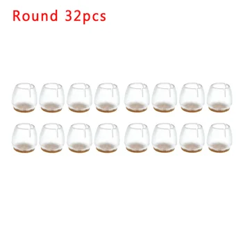 

32pcs Chair Table Foot Leg Silicone Pad Floor Protect Furniture Feet Cover Home Garden Furniture Parts Feet Cover