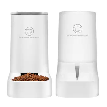 

Dog Cat Automatic Feeder Safety Water Drinker Food Dispenser Puppy Kitten Feeding Bowl Pet Supplies