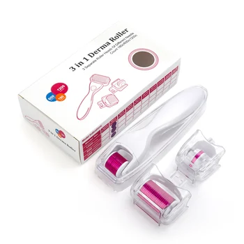 

3 in 1 Micro Needles dr Roller Titanium Mezoroller Microneedle DR Pen Machine Skin Care Treatment Microdermabrasion Roller