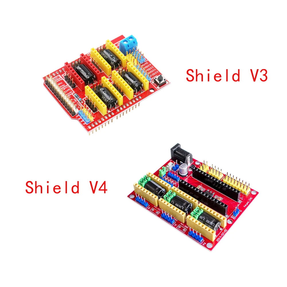 CNC Щит V4 щит v3 гравировальный станок/3d принтер/A4988 Плата расширения драйвера для arduino Diy Kit