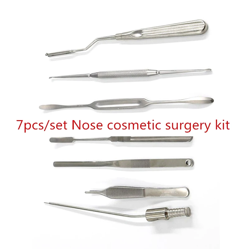 US $165.00 Nose Cosmetic Surgery Kit Rib CageCartilage Stripping Kit Nose Surgery Tool Nasal Kit High Quality 7pcsSet