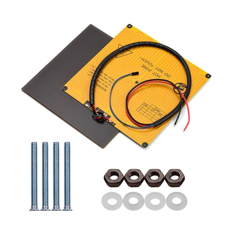 Platform Glass Plate Aluminum Surface Heated Bed Hotbed 12V with Wire Cable for Anet A8 A6 Ender 3 Pro 3D Printer | Компьютеры и офис