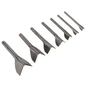 

7 Pcs V Shape Leather Craft Half-Round Cutter Punch Strap Belt Wallet Bag With 7 Size(10Mm,15Mm,20Mm,25Mm,30Mm,35Mm,40Mm)