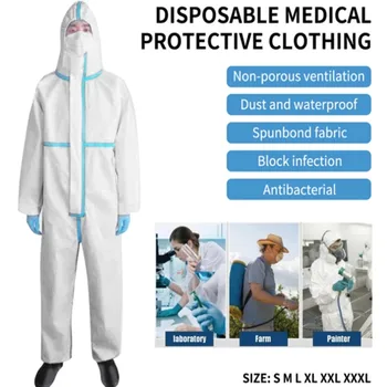 

FDA Ce Certification Sterile Safety Waterproof Hospital Surgical Antivirus Disposable Coverall Protective Medical Clothing