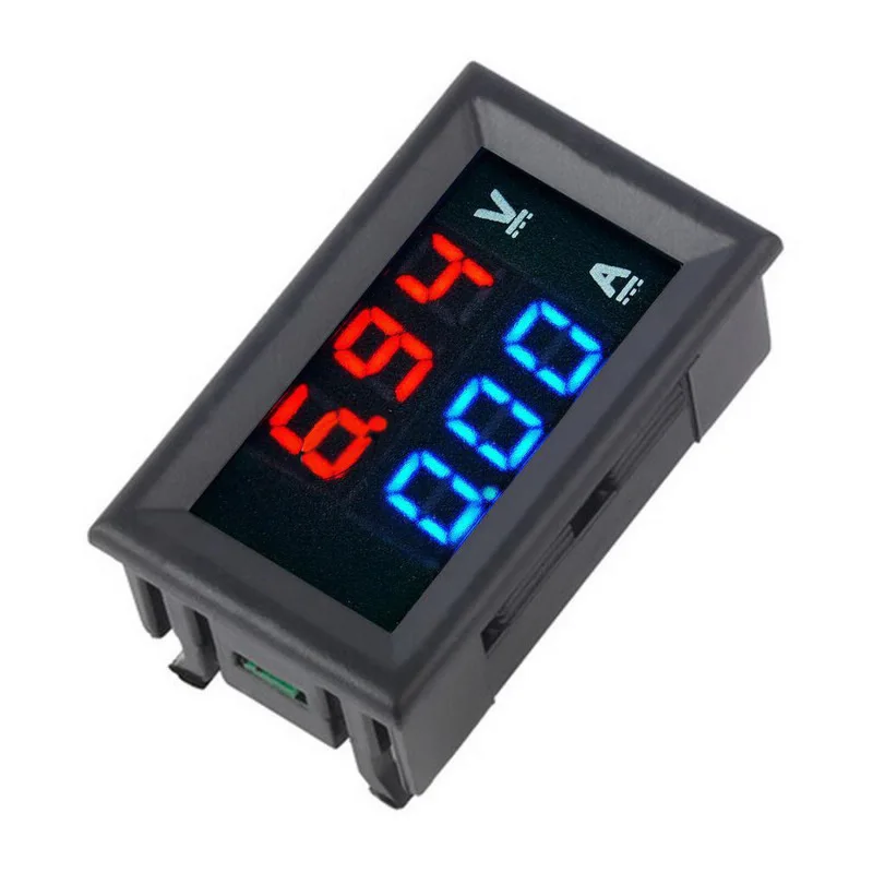 

Digital Voltmeter Ammeter LED Dual Digitals Display Amp Voltage Current Meter Gauge Tester Panel DC 100V 10A for Car