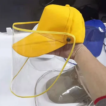 

Removable Clear Protective Hat Face Cover Cap Anti Fog Windproof