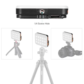 

RGB LED Fill Light Photography Lamp Super Bright 3200K-6500K Studio Recording Light for Live Streaming w/ Built-in Battery