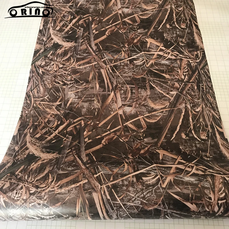 7 видов теневой травы Realtree камуфляжная виниловая пленка с воздушными пузырьками клейкая Автомобильная Наклейка на мотоцикл обертывание ping
