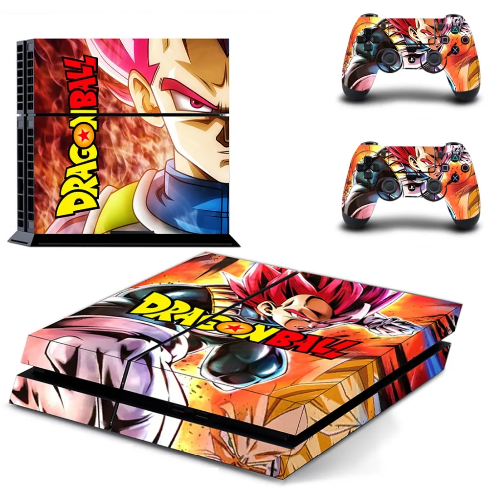 Dragon Ball Z Супер полное покрытие лицевые панели наклейка для PS4 Наклейка для playstation 4 консоль и контроллеры наклейка для PS4 виниловая наклейка