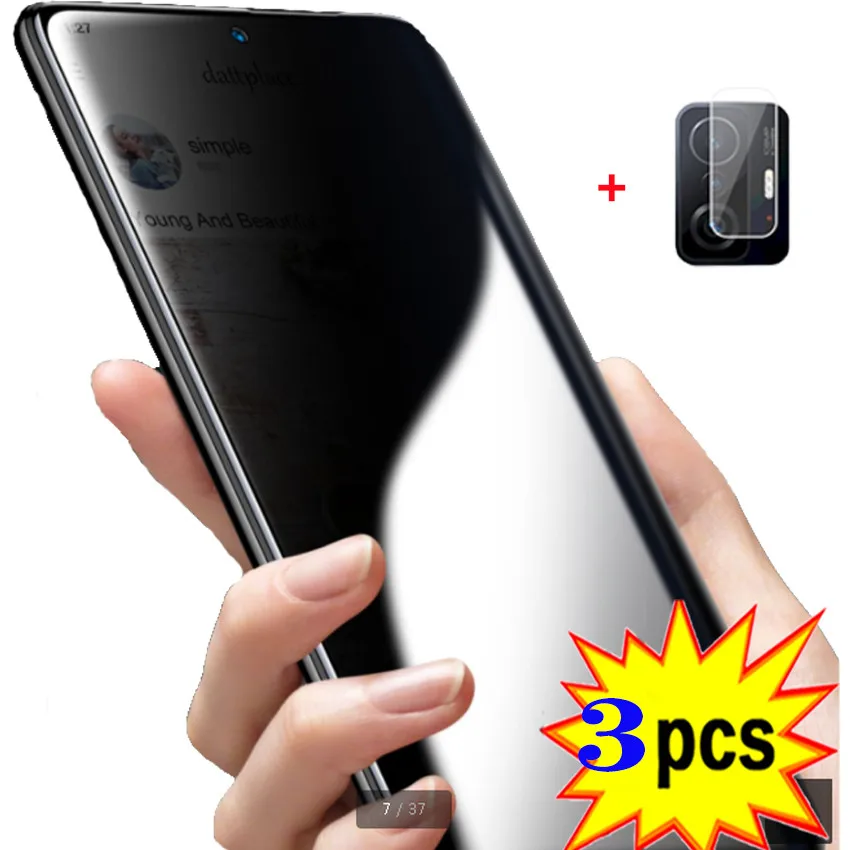 9D Privacy Glass Xiaomi 11 T Pro Full Cover Anti Spy Screen Protector Lite 5G NE 11T Anti-Peep Camera Film Xaiomi mi 11Lite 4G Anti-Glare Mi11Lite