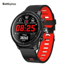 Battiphee Microwear Smartwatch L5 Men Women Sportwatch IP68 Waterproof Sport Mode Heart Rate Monitor Music Social Message Notify