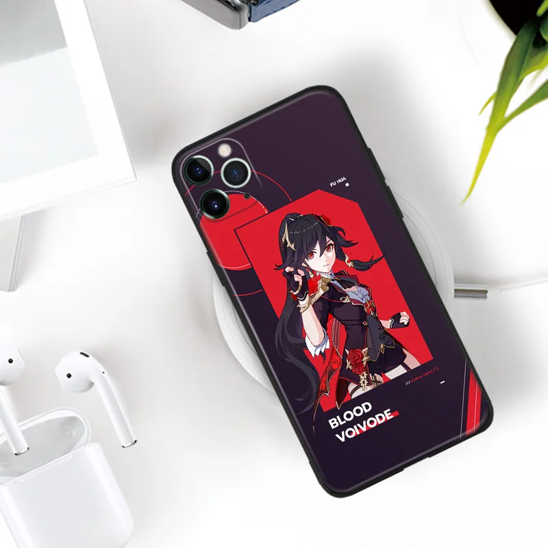 Крови воевода Honkai Impact 3 для iPhone se 6 6s 7 8 plus x xr xs 11 pro max чехлы мобильного телефона из