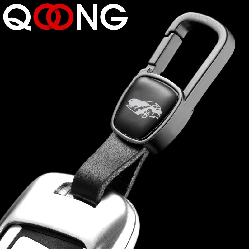 

Genuine Leather Key Smart Wallet DIY Car Keychain EDC Pocket Key Holder Keys Organizer Metal Auto Key Chain Ring For Men Women