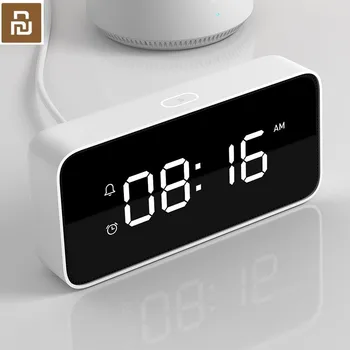 

Youpin Xiaoai Smart Alarm Clock Voice Broadcast Clock ABS Table Desktop Clocks Automatic Time Calibration with Smart Home App
