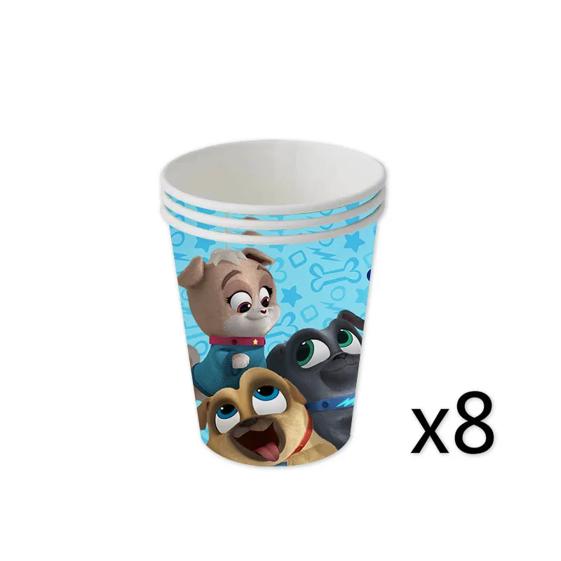 Щенок собака Pal День Рождения украшения игра Baby Shower тема Supplys баннер чашки для детей - Цвет: cups