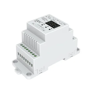 

DL DC5V-24V DMX512 to 4CH 0-10V Decoder 0-10V LED Dimmer DMX 512 Signal to 0-10V Signal RGB/RGBW controller 4 Channel Dimmer