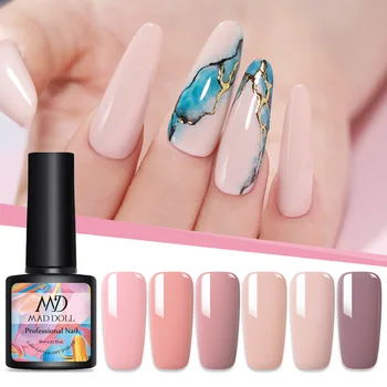 

8ml MAD DOLL 2020 New Series Pink Red Color Nail Gel Polish Soak Off UV Gel Varnish Glitter Color varnish Nail Art