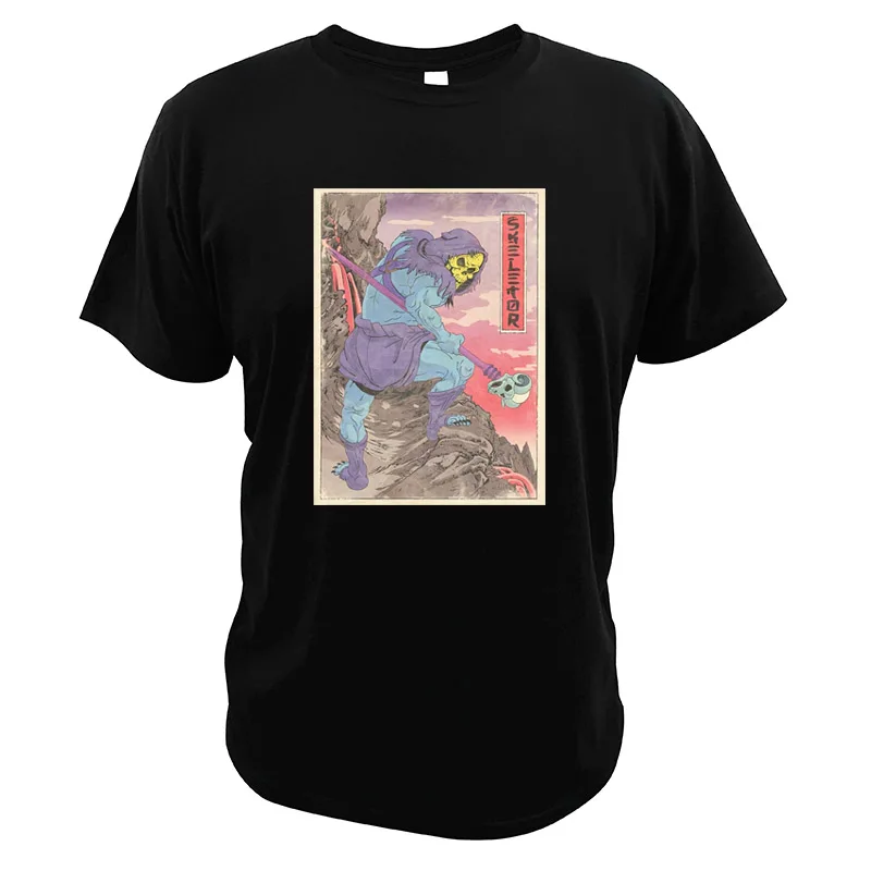 

Skeletor T Shirt Samurai 100% Cotton Digital Print Japan Style Ukiyo E Tee Tops Film Masters of the Universe Tshirt