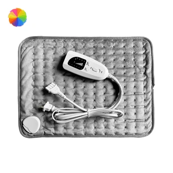 

6 Heating Setting Electric Thermal Therapy Heated Pad Neck Back Pain Body Relief Soft Fabric Grey Timer Safe Cosy XBFF