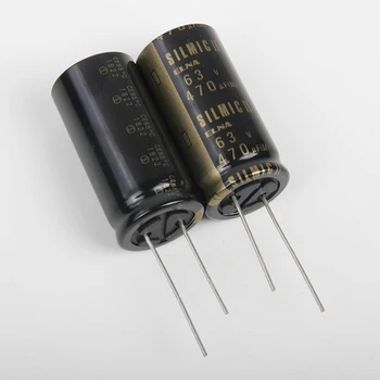 

3 pcs ELNA 470uf 63V 2nd generation RFS series brand new original authentic audio electrolytic capacitor copper feet 18 x 37mm