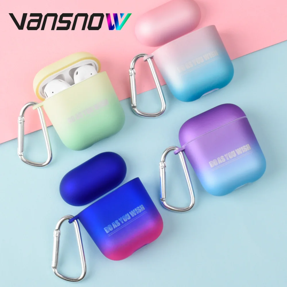 

For Apple Airpods Case Unique Gradient Protective Case Wireless Bluetooth Earphone Case for Airpods 2/1 Airpods Accessories