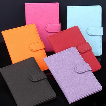 

Women Passport Cover Solid Color PU Leather Soft Travel Documents Passport Holder Cover Case Unisex Credit Card Case With Hasp