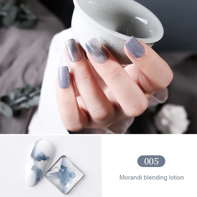 SKVP Light Color Vernid Semi Permanent Gradient Nail Polish Gel blue Blooming Sweet Daily Watercolor Liquid Latex For Nails