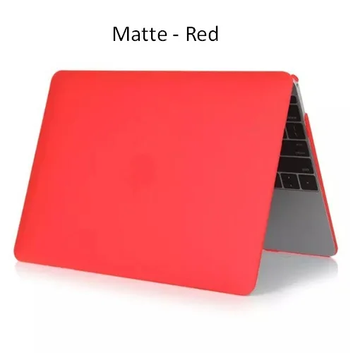 Чехол для ноутбука Apple Macbook Air Pro Retina11 12 13 15 матовая жесткая пластиковая кожа Защитный чехол для Mac Book Pro 13 15 - Цвет: Matte Red