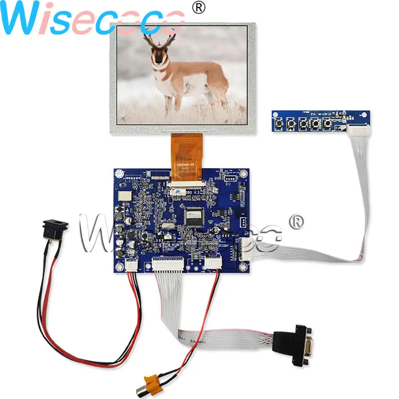 ZJ050NA 08C 5 дюймовый ЖК экран 640x480 панель дисплея с VGA AV управления FPC 50 контактов для