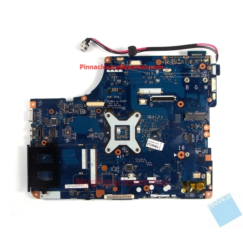 K000092150 K000078970 K000078980 Motherboard para Toshiba Satellite L550 L555 LA-4982P LA-4981P