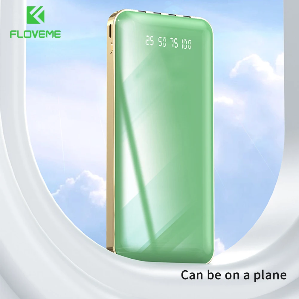 20000mAh Power Bank With 4 Cables Plating Mirror External Battery Fast Charger Powerbank Led Light Mobile Phone Portable Charger 20000mAh Power Bank With 4 Cables Plating Mirror External Battery Fast Charger Powerbank Led Light Mobile Phone Portable Charger