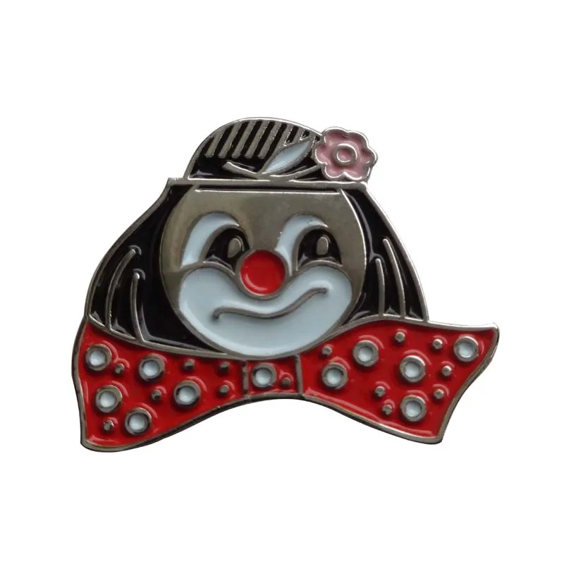 Clown Броши с мультяшными отворотами в сказочном стиле для девочек/мальчиков из коровьей кожи, значок с лацканами, милый ювелирный подарок(2-10 шт)/партия - Цвет: Clown