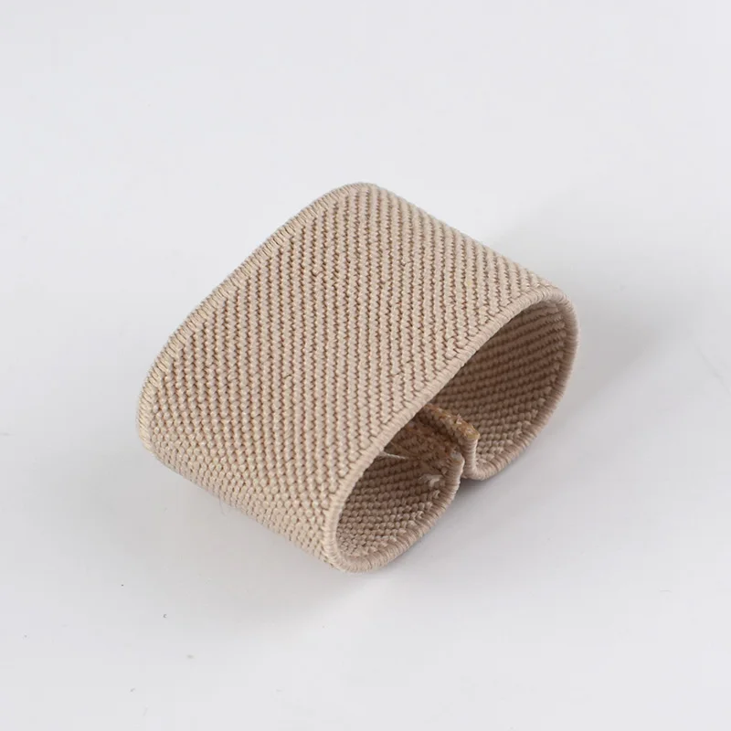 beige Meetee 10/20/50 шт нейлон эластичный пояс петля кольцо клип крюк хвостовой зажим для Хранитель джинсы Ленточные Стропы аксессуары DIY Кожа Craft - Цвет: beige