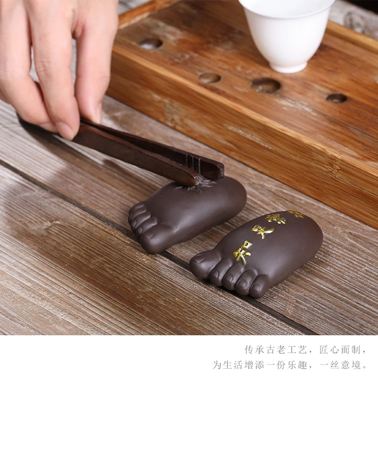 Индивидуальный чай Yixing Zisha, украшение для домашних животных, бутик, может поддерживать креативные маленькие ножки, чайный поднос, чайный набор, аксессуары