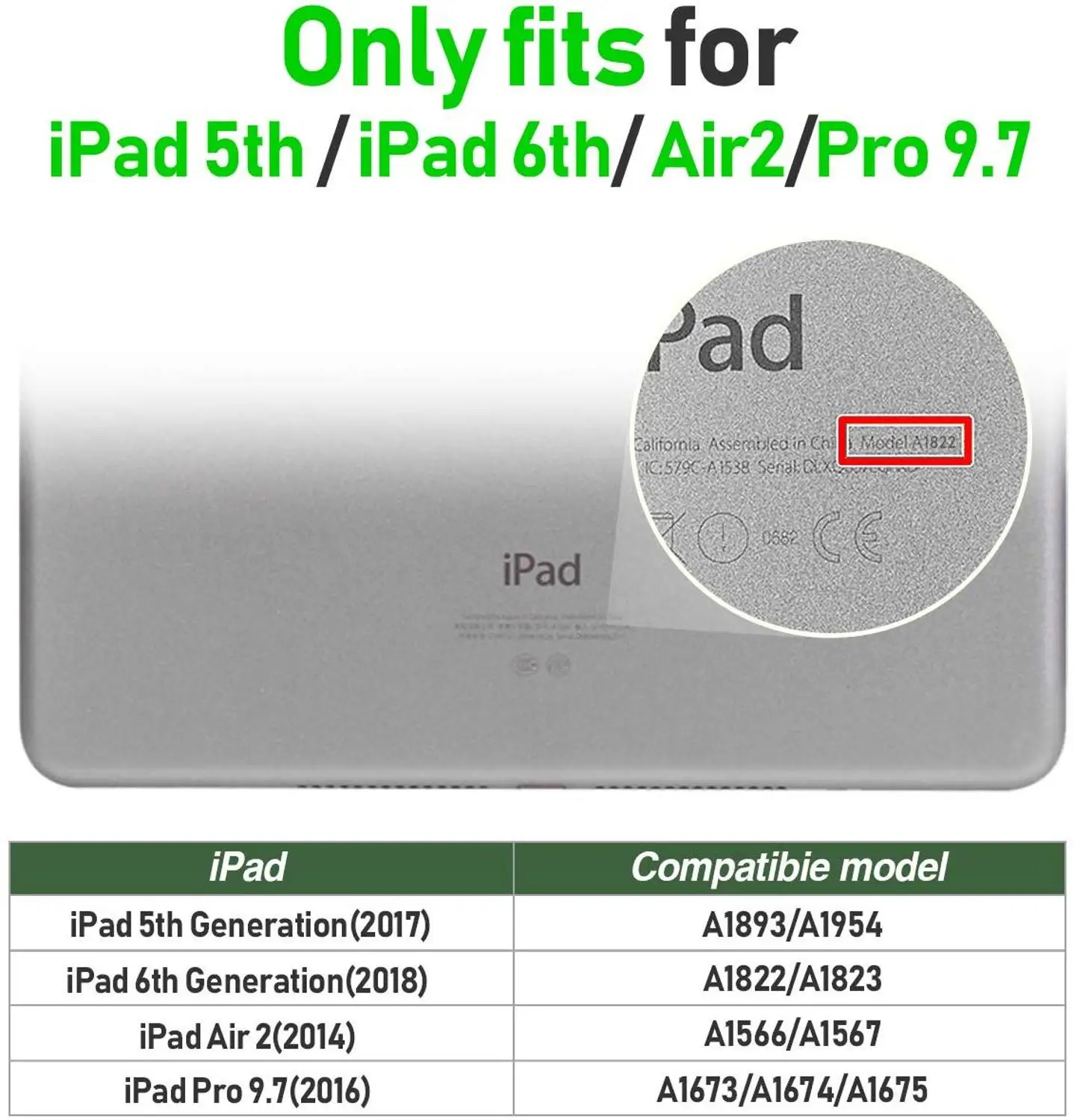 Чехол для планшета для iPad 6-го 5-го поколения, трехслойный Гибридный детский плечевой ремень, стилус, держатель карандаша для iPad 9,7 Air 2