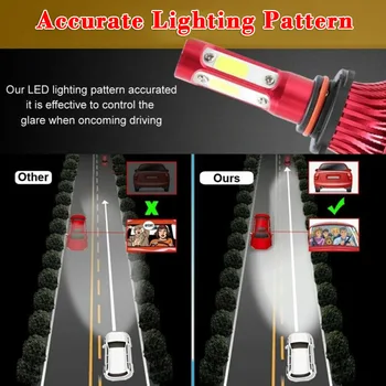 

Car White 6000K 4 -Sides 300000 LM LED Headlight Bulb Lamp H7 Canbus 2000W