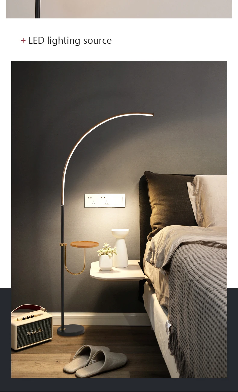 Lâmpadas de Assoalho Led em pé Nordic Minimalista Lâmpadas Sala Estar Led Preto - Branco Alumínio Luminaria Lamparas Decorar 25 Nordic minimalista lâmpadas de assoalho led em
