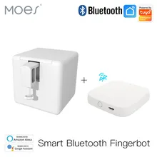 Moes Tuya Smart Bluetooth Fingerbot Switch Button Pusher Smart Life App Voice Control via Alexa, Google Assistant