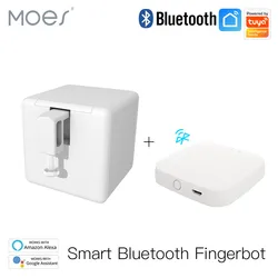 Moes Tuya Smart Bluetooth Fingerbot Switch Button Pusher Smart Life App Voice Control via Alexa, Google Assistant