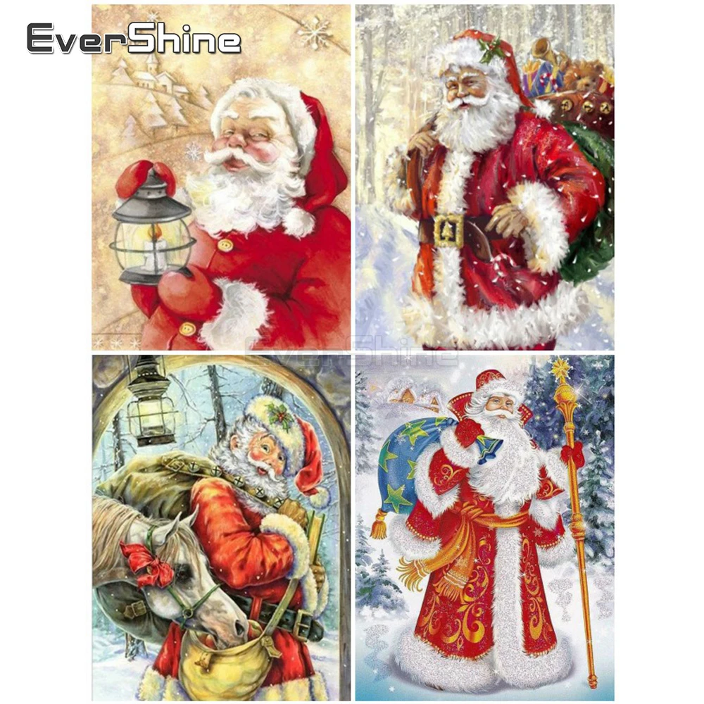 EverShine Алмазная мозаика вышивка крестиком Санта Клаус алмазная живопись с