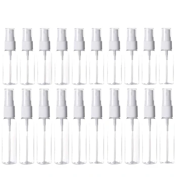 

20 Packs of Clear Plastic Fine Mist Spray Bottle,Plastic Refillable Spray Bottles,10Ml/20Ml,for Essential Oils, Travel,Cleaning