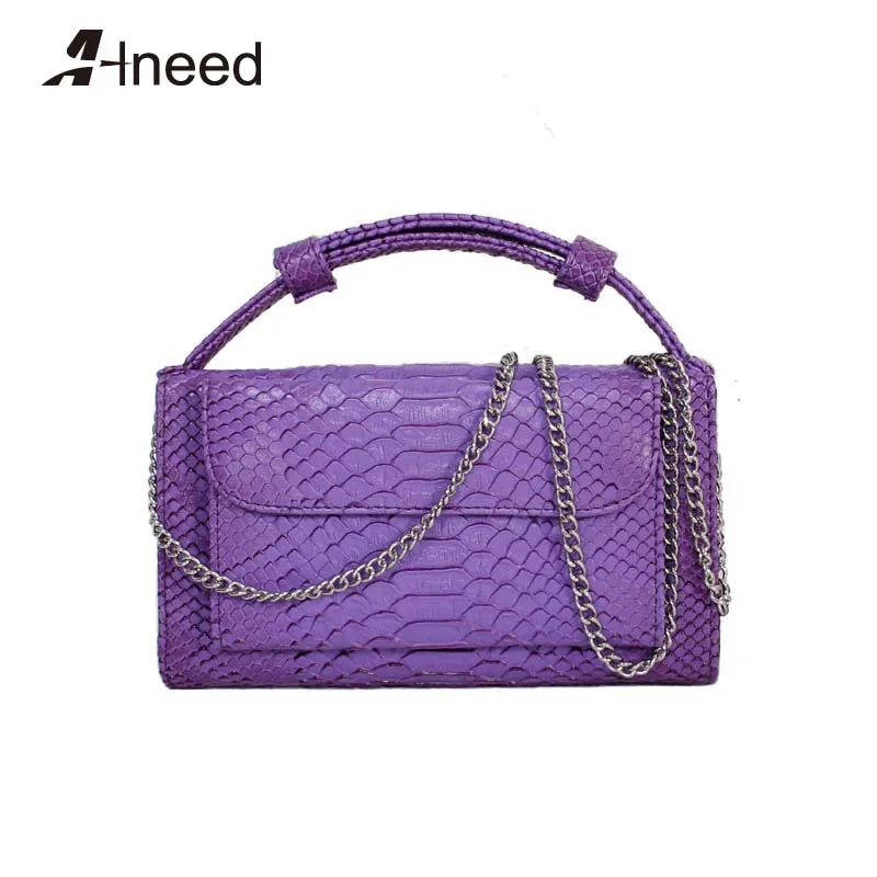 

ALNEED Genuine Leather Women's Handbag Wallet 2018 Luxury Designer Fashion Brand Messenger Shoulder Bags Female Party Clutch Bag