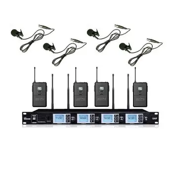 

Cordless lavalier Microphone uhf Lapel Mic Wireless System Stage Condenser Mics For school meeting church speech party