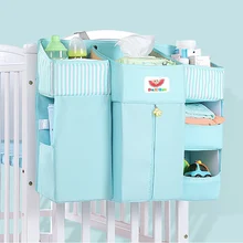 Органайзер для детской кроватки, подвесная сумка для детской кровати, переносная прикроватная Детская сумка для хранения подгузников для новорожденных, набор постельных принадлежностей для детской кроватки