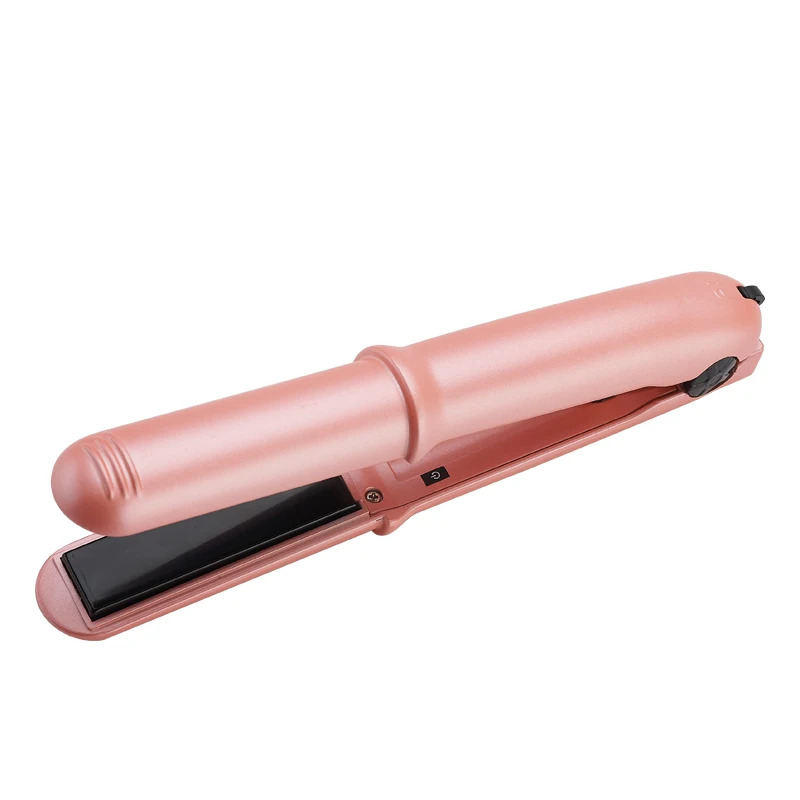 Cherry Pink HSIPRO беспроводной USB зарядка выпрямитель для волос и бигуди 2 в 1 портативный светильник инструмент для укладки волос 3 температурные настройки - Цвет: Cherry Pink