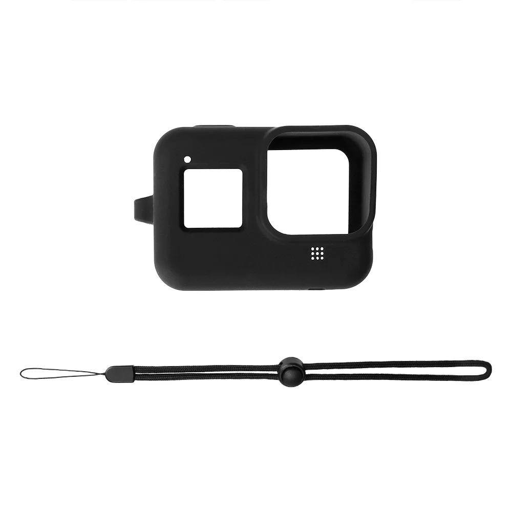 Силиконовый чехол для Gopro Hero 8, черный чехол, защитный чехол для Gopro 8, аксессуары для экшн-камеры - Цвет: Black