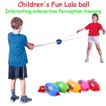 Bolas de velocidad elásticas de tracción interactivas para niños, juegos deportivos de entrenamiento sensorial, juguetes para niños, regalo de vacaciones al aire libre