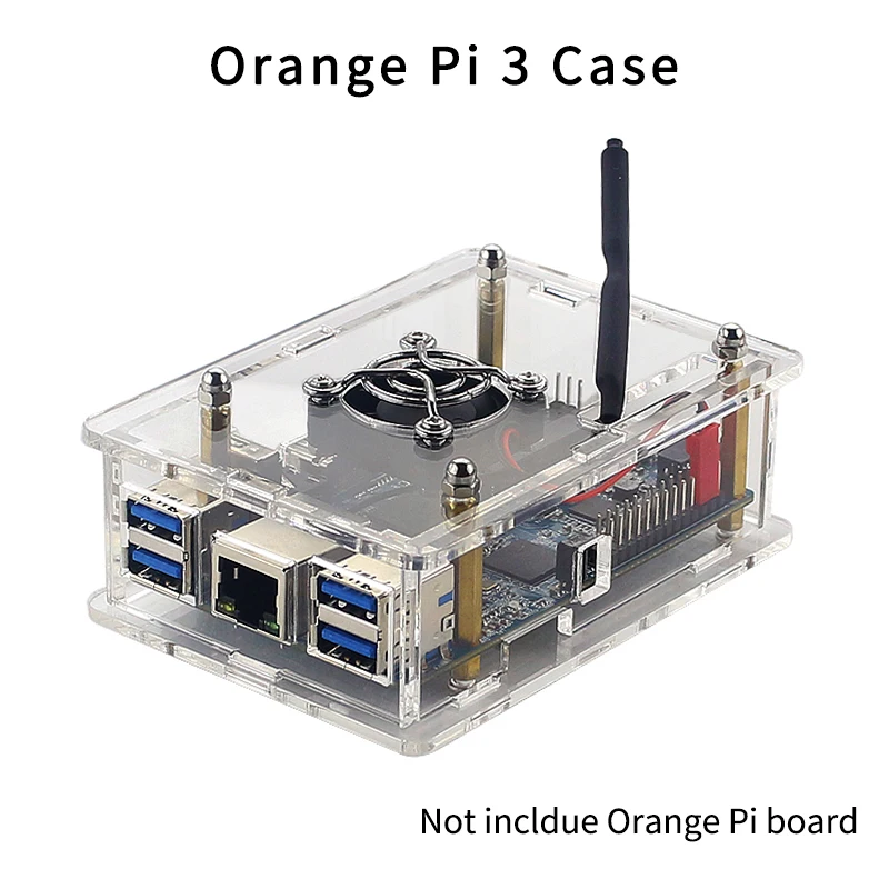 Чехол для Orange Pi 3 акриловый чехол прозрачная коробка синий светильник