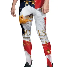 С принтом «Флаг США» Америки благословляется Богом брюки Для мужчин прекрасно впитывают влагу, благодаря чему Скрытая карман мягкой благодарения Co